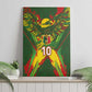 Custom Mali National Football Canvas Wall Art Grunge Les Aigles Sporty Style - African Pride