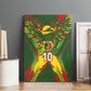 Custom Mali National Football Canvas Wall Art Grunge Les Aigles Sporty Style - African Pride