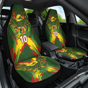 Custom Mali National Football Car Seat Cover Grunge Les Aigles Sporty Style - African Pride