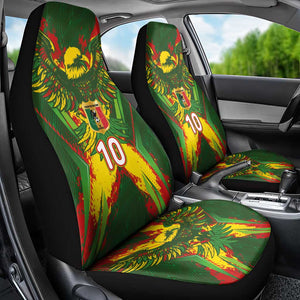 Custom Mali National Football Car Seat Cover Grunge Les Aigles Sporty Style - African Pride