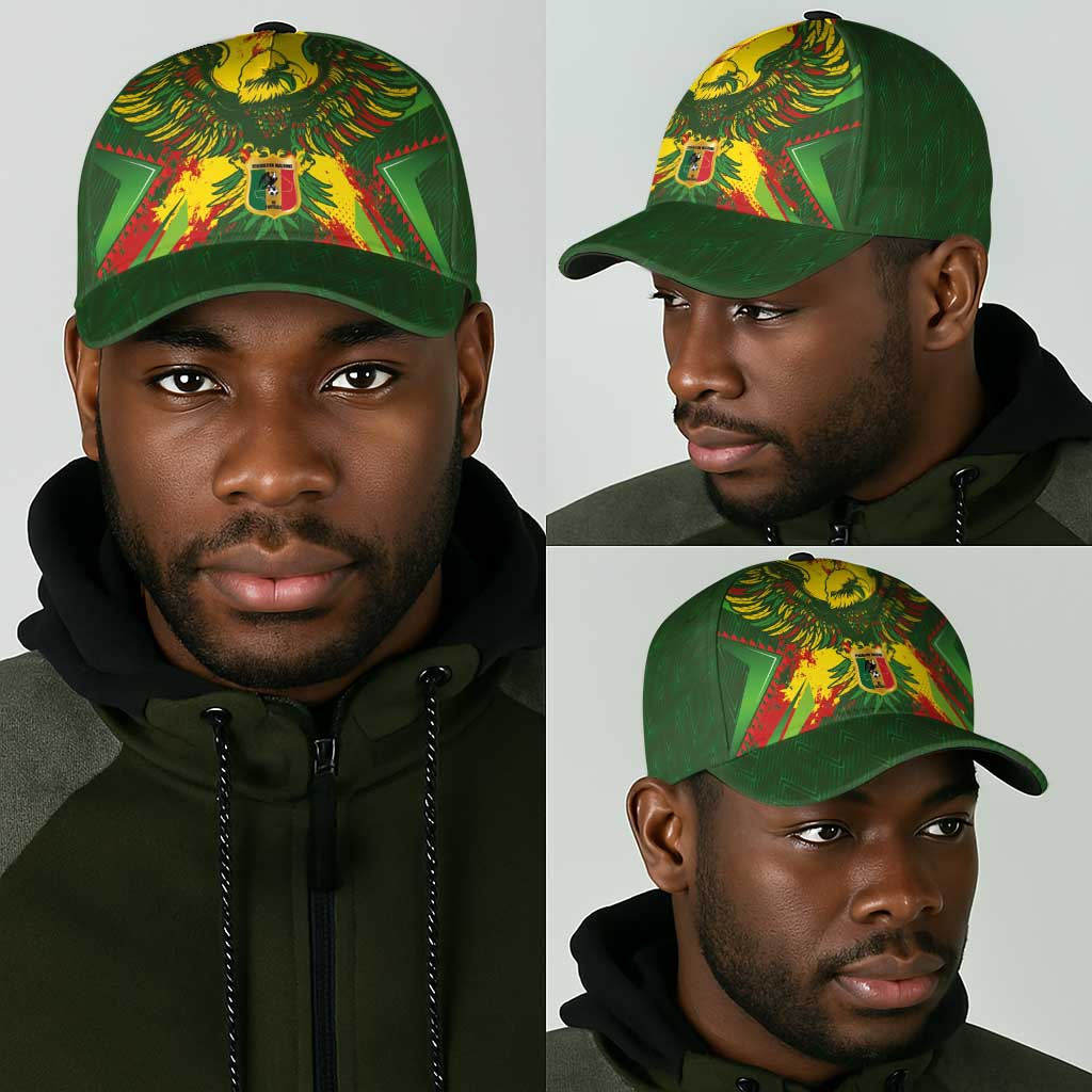 Mali National Football Classic Cap Grunge Les Aigles Sporty Style - African Pride