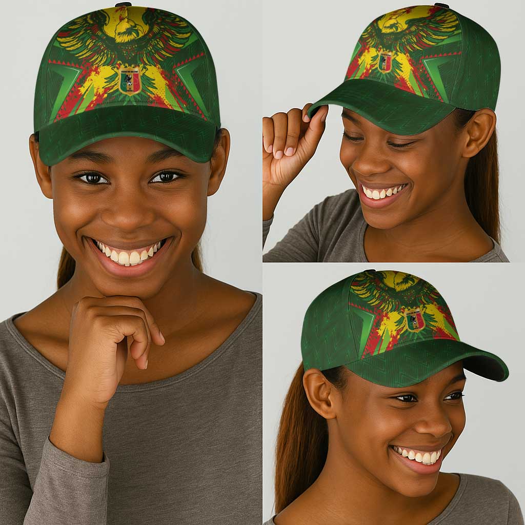 Mali National Football Classic Cap Grunge Les Aigles Sporty Style - African Pride