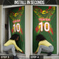 Custom Mali National Football Door Cover Grunge Les Aigles Sporty Style - African Pride