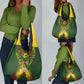 Custom Mali National Football Grocery Bag Grunge Les Aigles Sporty Style - African Pride