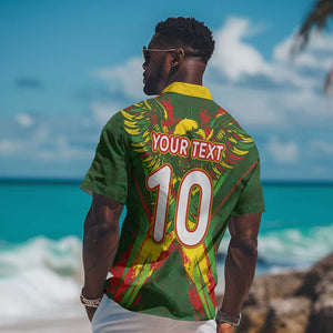 Custom Mali National Football Hawaiian Shirt Grunge Les Aigles Sporty Style - African Pride