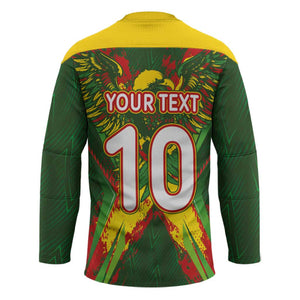 Custom Mali National Football Hockey Jersey Grunge Les Aigles Sporty Style - African Pride