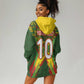 Custom Mali National Football Hoodie Dress Grunge Les Aigles Sporty Style - African Pride