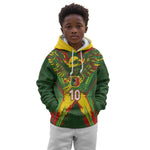 Custom Mali National Football Kid Hoodie Grunge Les Aigles Sporty Style - African Pride