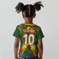 Custom Mali National Football Kid T shirt Grunge Les Aigles Sporty Style - African Pride