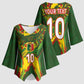 Custom Mali National Football Kimono Sleeve Blouse Grunge Les Aigles Sporty Style - African Pride