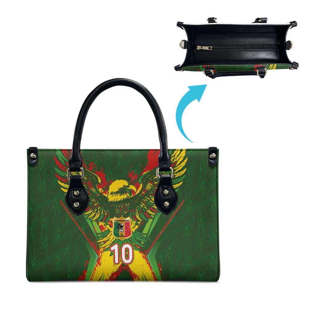 Custom Mali National Football Leather Bag Grunge Les Aigles Sporty Style - African Pride