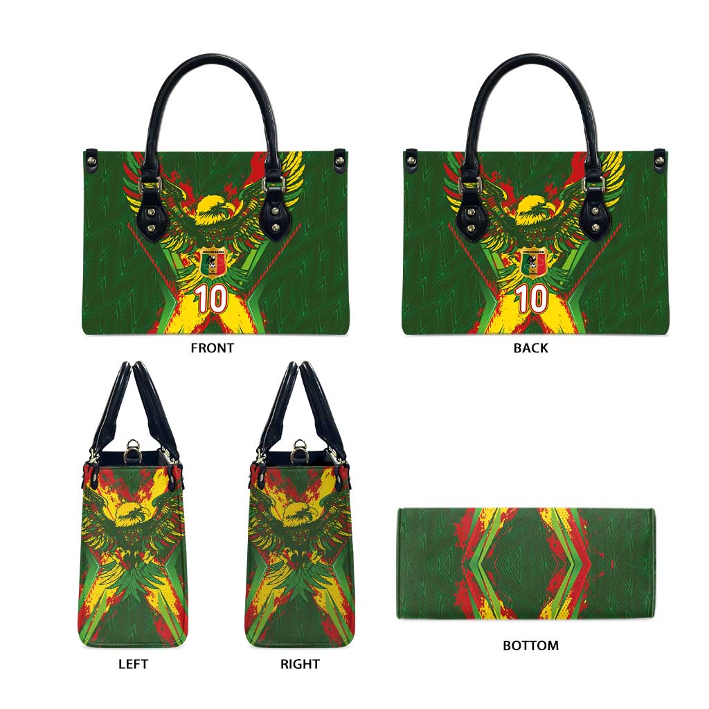 Custom Mali National Football Leather Bag Grunge Les Aigles Sporty Style - African Pride