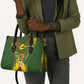 Custom Mali National Football Leather Bag Grunge Les Aigles Sporty Style - African Pride