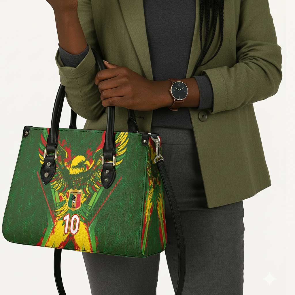 Custom Mali National Football Leather Bag Grunge Les Aigles Sporty Style - African Pride