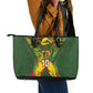 Custom Mali National Football Leather Tote Bag Grunge Les Aigles Sporty Style - African Pride