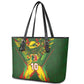 Custom Mali National Football Leather Tote Bag Grunge Les Aigles Sporty Style - African Pride