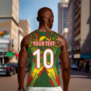 Custom Mali National Football Men Tank Top Grunge Les Aigles Sporty Style - African Pride