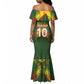 Custom Mali National Football Mermaid Dress Grunge Les Aigles Sporty Style - African Pride