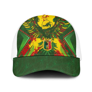 Mali National Football Mesh Trucker Cap Grunge Les Aigles Sporty Style - African Pride