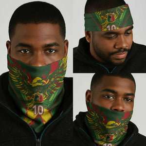 Custom Mali National Football Neck Gaiter Grunge Les Aigles Sporty Style - African Pride