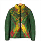 Custom Mali National Football Padded Jacket Grunge Les Aigles Sporty Style - African Pride