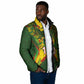 Custom Mali National Football Padded Jacket Grunge Les Aigles Sporty Style - African Pride