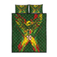 Custom Mali National Football Quilt Bed Set Grunge Les Aigles Sporty Style - African Pride