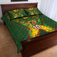 Custom Mali National Football Quilt Bed Set Grunge Les Aigles Sporty Style - African Pride
