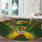 Custom Mali National Football Round Carpet Grunge Les Aigles Sporty Style - African Pride