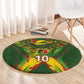 Custom Mali National Football Round Carpet Grunge Les Aigles Sporty Style - African Pride