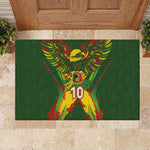 Custom Mali National Football Rubber Doormat Grunge Les Aigles Sporty Style - African Pride