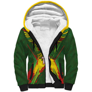 Custom Mali National Football Sherpa Hoodie Grunge Les Aigles Sporty Style - African Pride