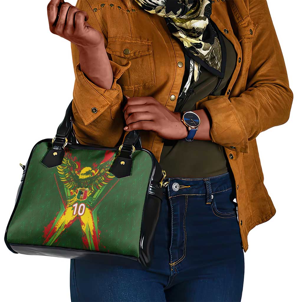 Custom Mali National Football Shoulder Handbag Grunge Les Aigles Sporty Style - African Pride