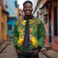 Custom Mali National Football Sleeve Zip Bomber Jacket Grunge Les Aigles Sporty Style - African Pride