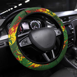 Mali National Football Steering Wheel Cover Grunge Les Aigles Sporty Style - African Pride