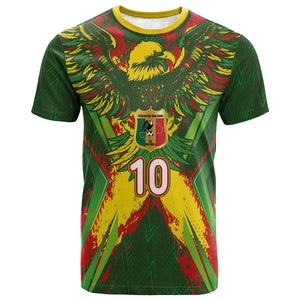 Custom Mali National Football T shirt Grunge Les Aigles Sporty Style - African Pride