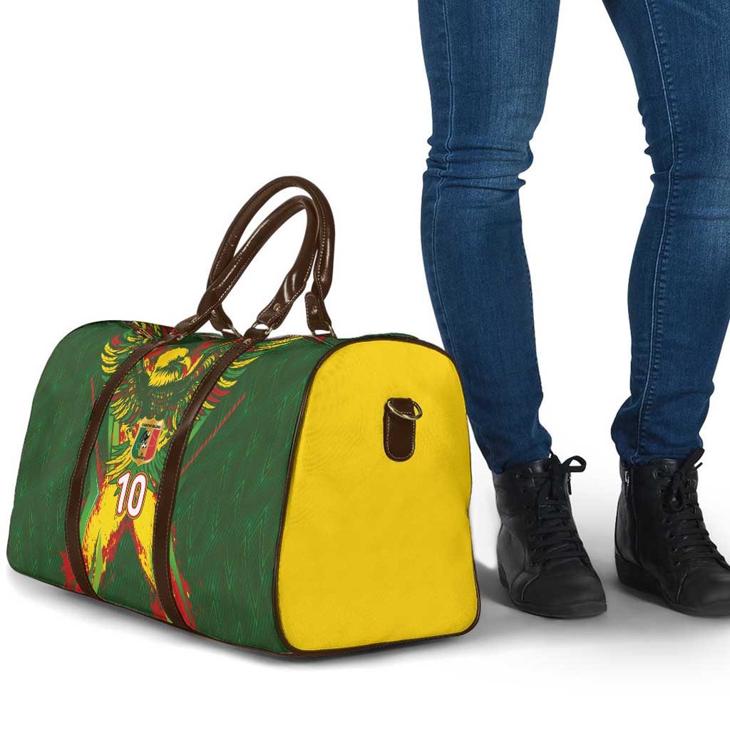 Custom Mali National Football Travel Bag Grunge Les Aigles Sporty Style - African Pride