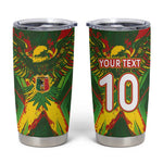 Custom Mali National Football Tumbler Cup Grunge Les Aigles Sporty Style - African Pride