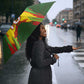 Custom Mali National Football Umbrella Grunge Les Aigles Sporty Style - African Pride