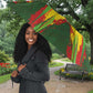Custom Mali National Football Umbrella Grunge Les Aigles Sporty Style - African Pride