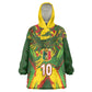 Custom Mali National Football Wearable Blanket Hoodie Grunge Les Aigles Sporty Style - African Pride