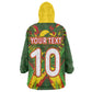 Custom Mali National Football Wearable Blanket Hoodie Grunge Les Aigles Sporty Style - African Pride