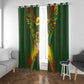Custom Mali National Football Window Curtain Grunge Les Aigles Sporty Style - African Pride