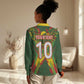 Custom Mali National Football Women Casual Shirt Grunge Les Aigles Sporty Style - African Pride