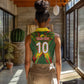 Custom Mali National Football Women Sleeveless Polo Shirt Grunge Les Aigles Sporty Style - African Pride