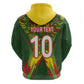 Custom Mali National Football Zip Hoodie Grunge Les Aigles Sporty Style - African Pride