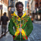 Custom Mali National Football Zip Hoodie Grunge Les Aigles Sporty Style - African Pride