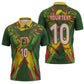 Custom Mali National Football Zipper Polo Shirt Grunge Les Aigles Sporty Style - African Pride