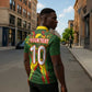 Custom Mali National Football Zipper Polo Shirt Grunge Les Aigles Sporty Style - African Pride