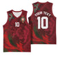 Custom Morocco National Football Basketball Jersey The Atlas Lions Grunge with National Flag - African Pride